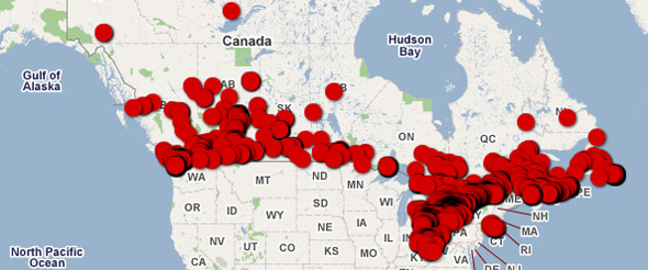 tim hortons in usa map Vidto The Explosion Of Tim Horton S tim hortons in usa map