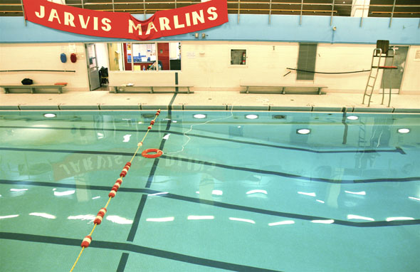 Swimming Pool Closures in Toronto's Schools, Jarvis Collegiate empty pool
