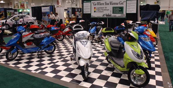 Electric Bikes at Green Living Show