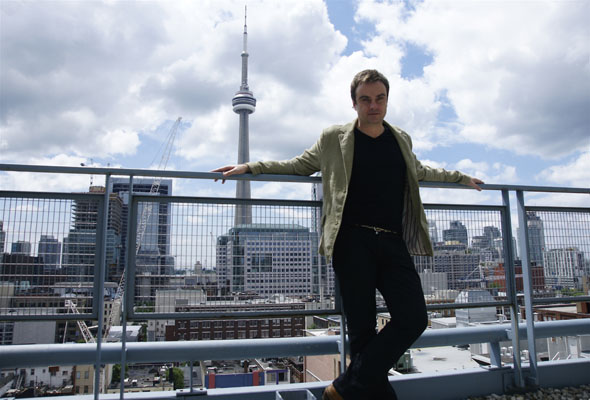 Rob Dickinson, formerly of Catherine Wheel, in Toronto prior to his Mod Club show in June 2008.