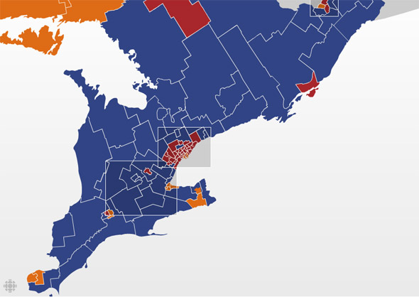 southern ontario federal election results 2008