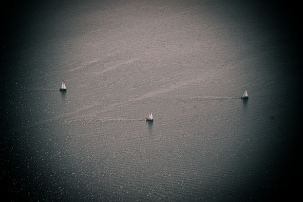 Lake Ontario Boats Aerial