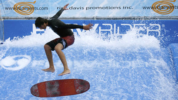 Flowrider demo at the ex