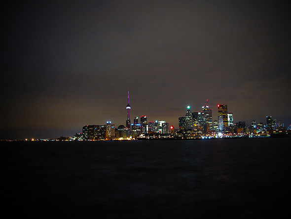 Port Lands Toronto Skyline View