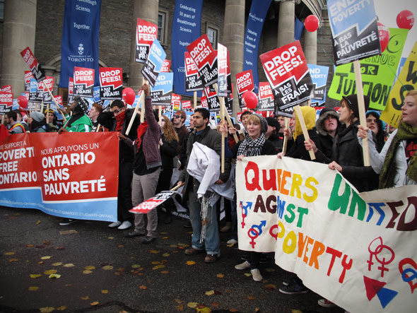 Drop Fees Rally University of Toronto