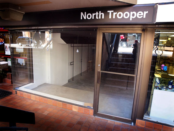 Empty storefront at North Trooper