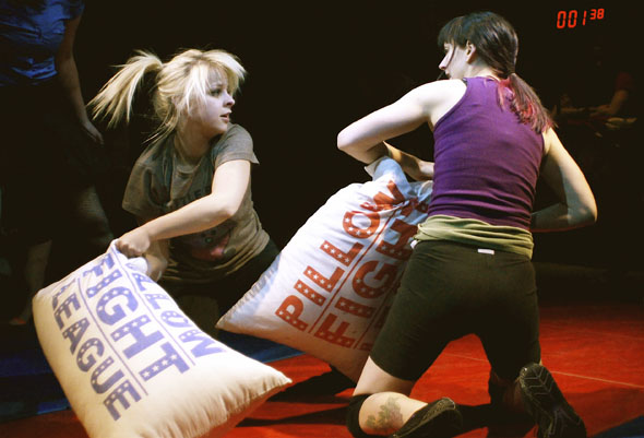 Pillow Fight League Not Just Girl On Girl Action