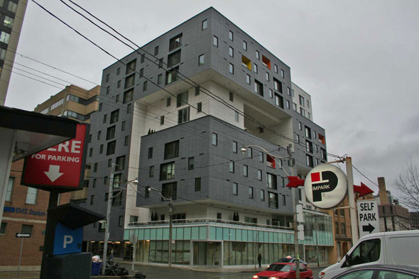 Strange Cube Building at 60 Richmond Street East