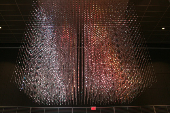 Pixel Matrix in the lobby of Telus House