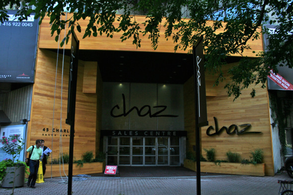 Entrance to Chaz on Charles
