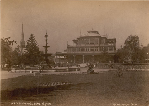 oscar wilde, toronto, 1880s, allan gardens, great pavilion