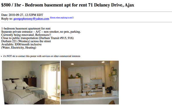 What 500 Or Less Gets You For An Apartment Rental On Craigslist