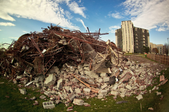 Toronto Apartment Demolition Pile