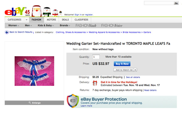 The weird world of Toronto items on Ebay