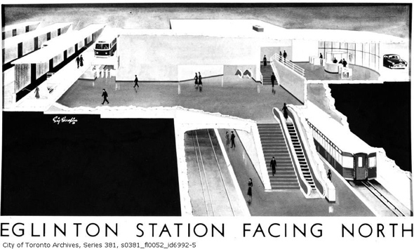 Eglnton TTC station rendering
