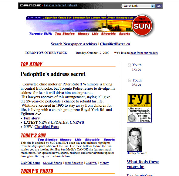 Toronto Sun web 2000