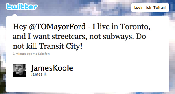 Twitter Rob Ford
