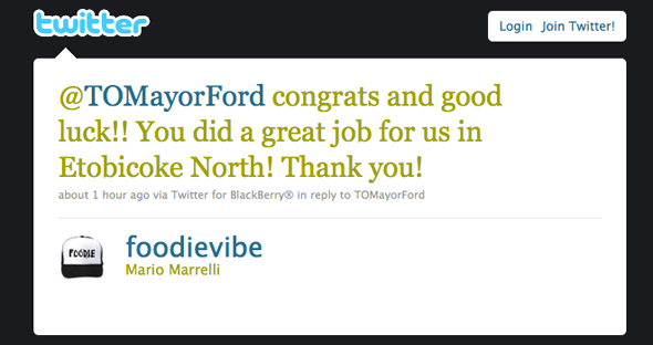 Rob Ford Mayor Toronto