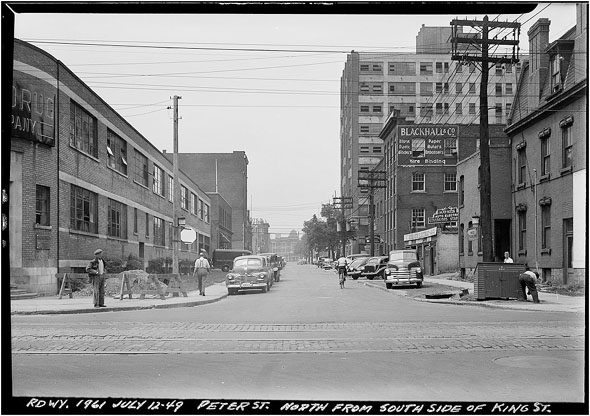 King and Peter looking north 1949