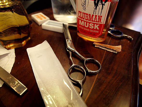 the tools of the trade at Terminal 2 barber shop