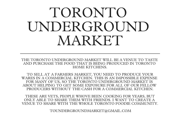Toronto Underground Food Market