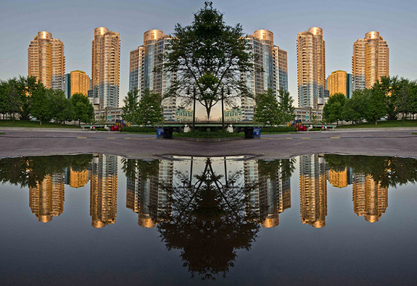 cityplace, reflection, photo
