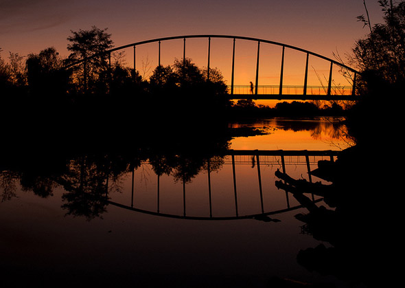 mimco, bridge, sunset