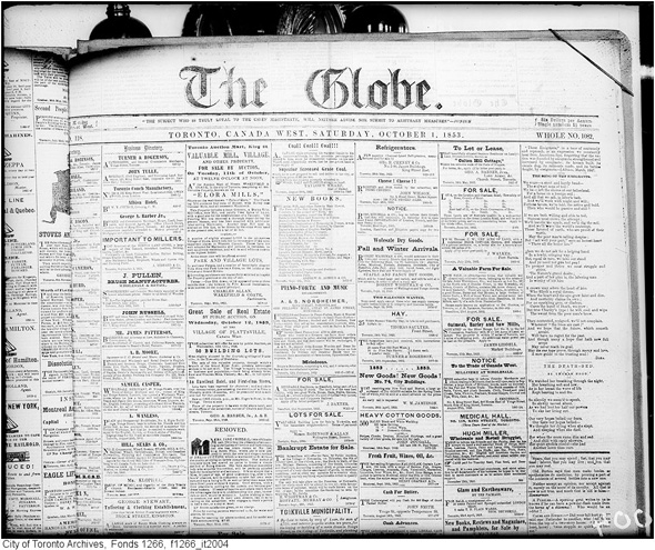 The Globe 1853