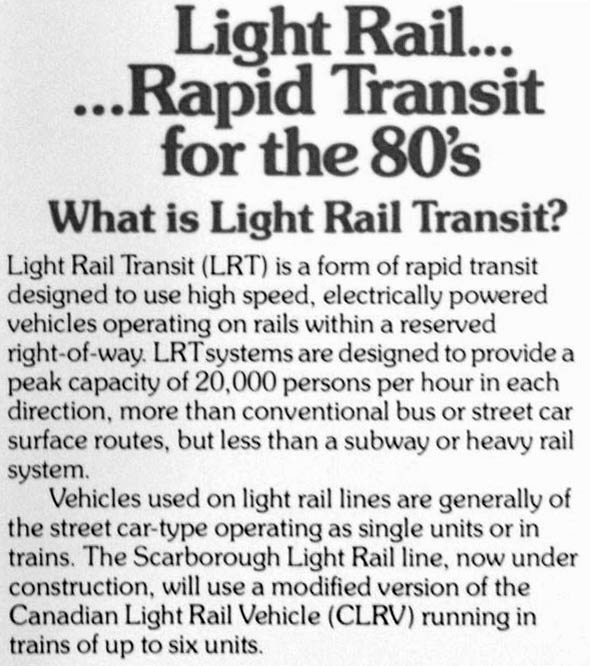ttc rapid transit ad 1980s
