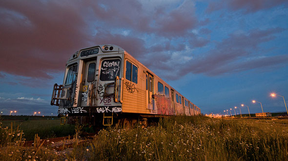 Where to find abandoned TTC buses and subway trains