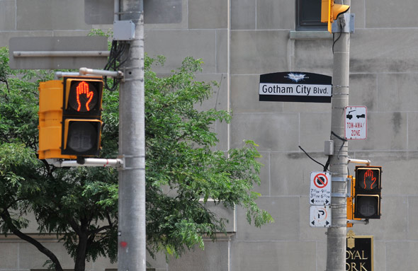 gotham city street signs