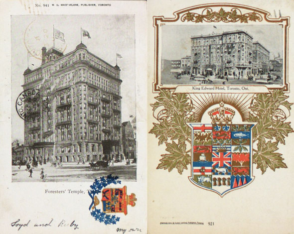toronto vintage postcard
