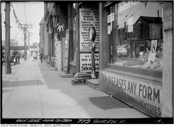Vintage Queen Street Photographs from Toronto, Canada