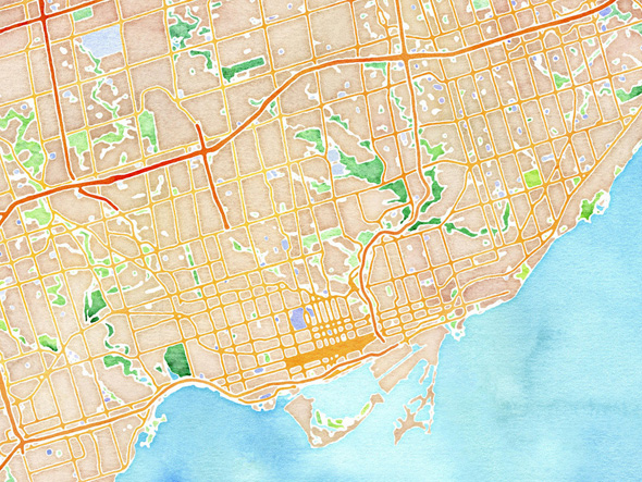 Pretty Map Toronto