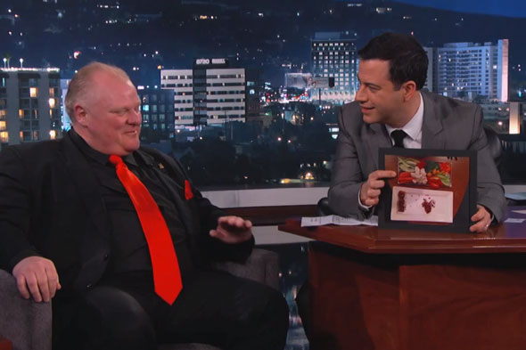 Video of rob ford on jimmy kimmel
