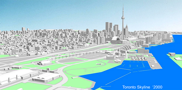 Toronto skyline 2000