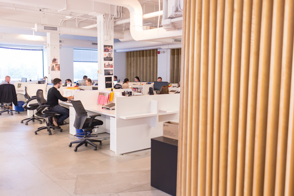Inside the offices of a Toronto advertising agency