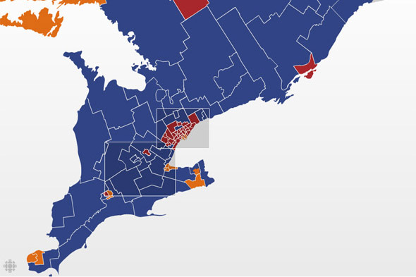 federal election results southern ontario 2008