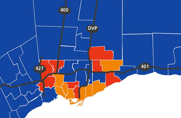 federal election results toronto 2011
