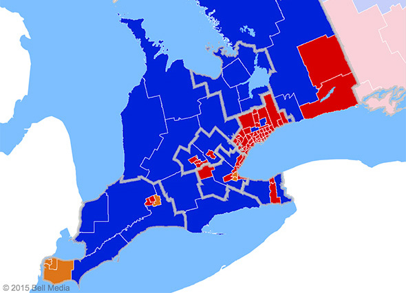 federal election results southern ontario 2015