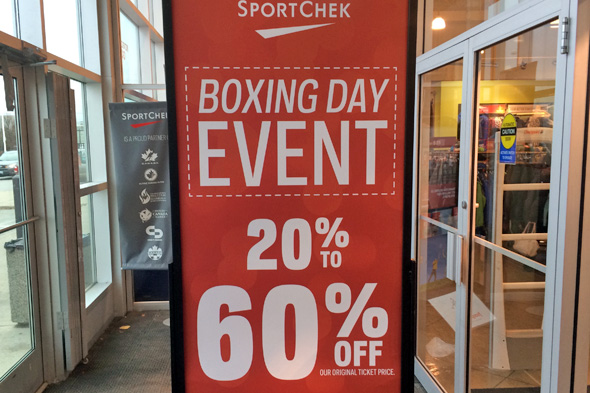 boxing day sales toronto