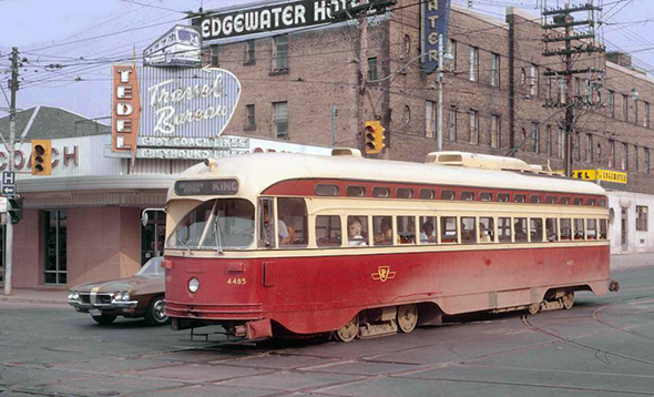 Transit Toronto Image: 19530531 - 507 Long Branch - 4747 at Roncesvalles  Loop